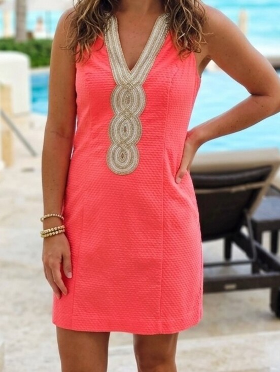 Lilly Pulitzer Dresses & Skirts - Lilly Pulitzer Junie Metallic Soutache Dress Size 4